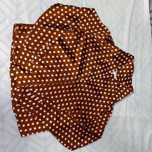Long Sleeve w/ White Polka Dot Shirt